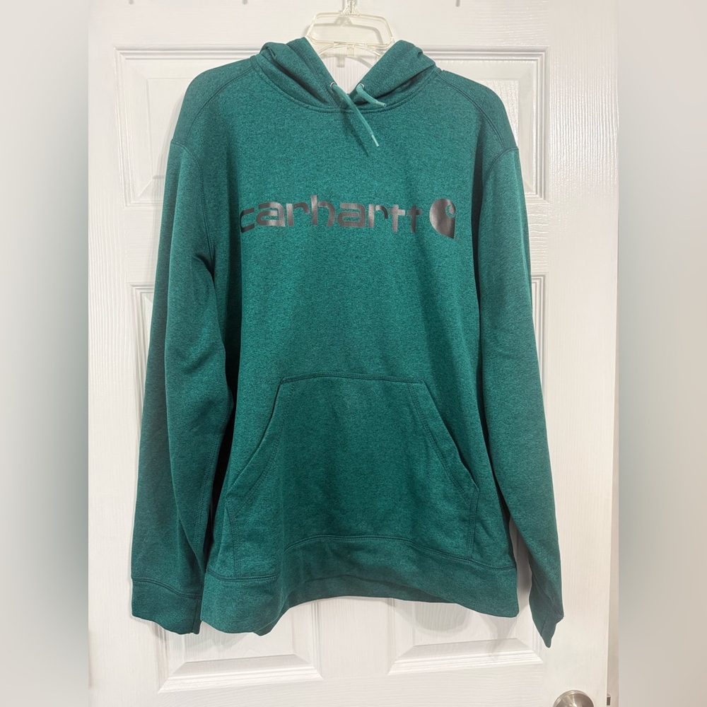 Carhartt Men's Teal Hoodie Sweater